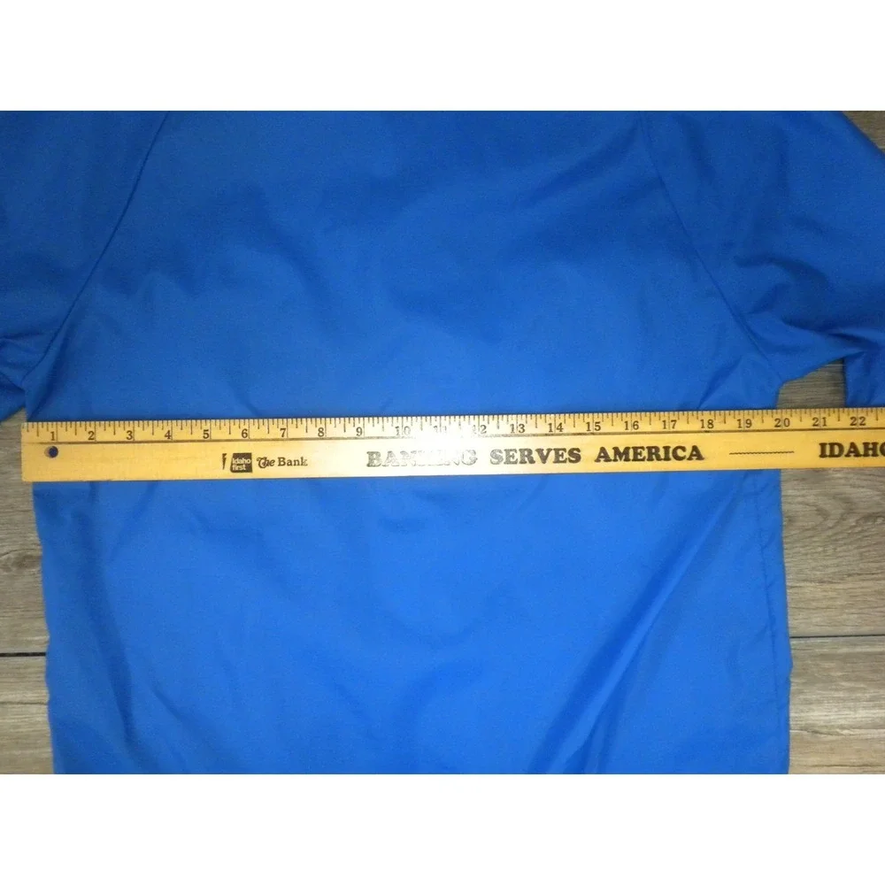 Vintage Hamm's‎ Beer Windbreaker Jacket Mens S Blue Snap Down Swingster USA 90's
